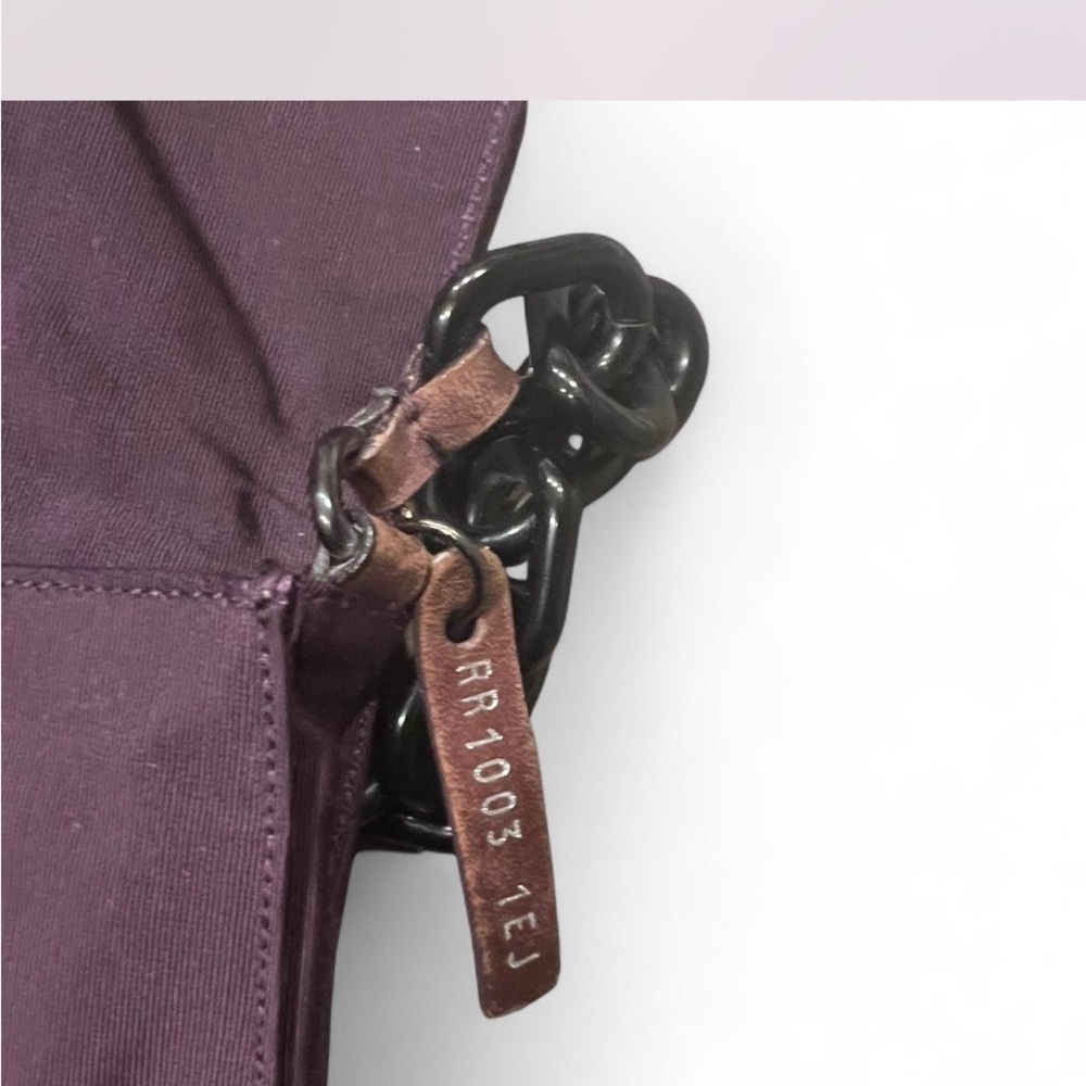 Miu Miu Purple Tote with Black Accents